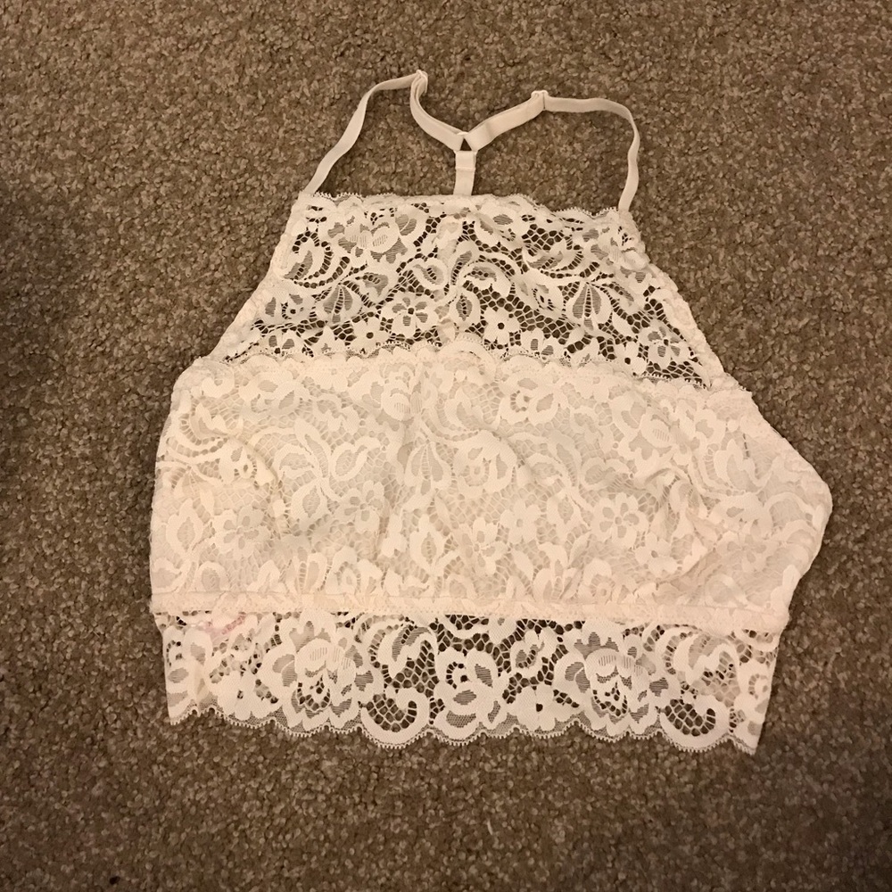 Cream Lace halter top